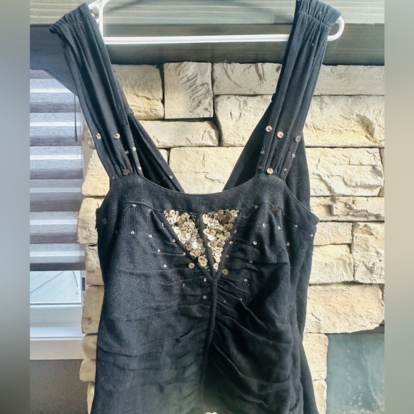 Sass & bide black sequin top - Picture 2 of 3